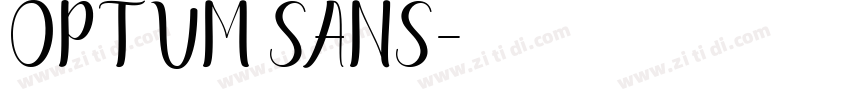 Optum sans字体转换